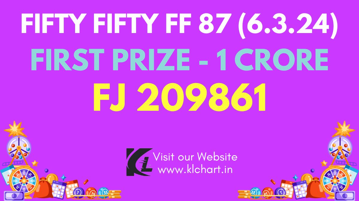 Fifty Fifty FF 87 Lottery Results Today 6 March 2024