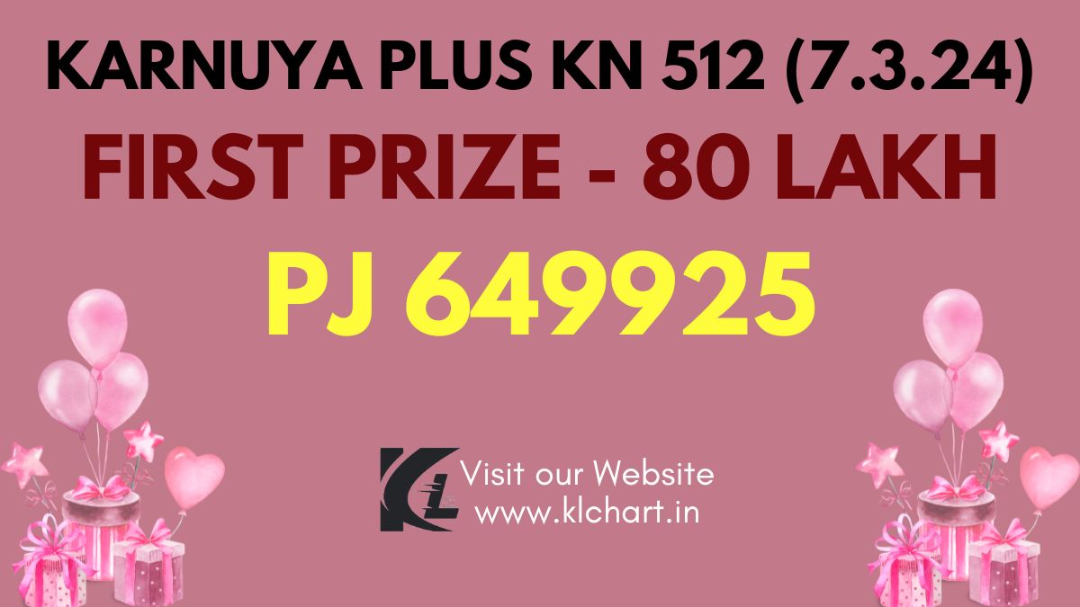 Karunya Plus KN 512 Lottery Results Today 07 March 2024