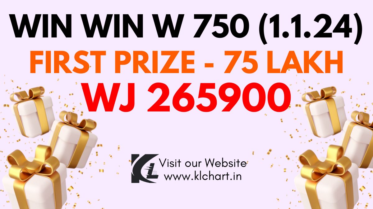 Win Win W 750 Lottery Results Today 1 Jan 2024