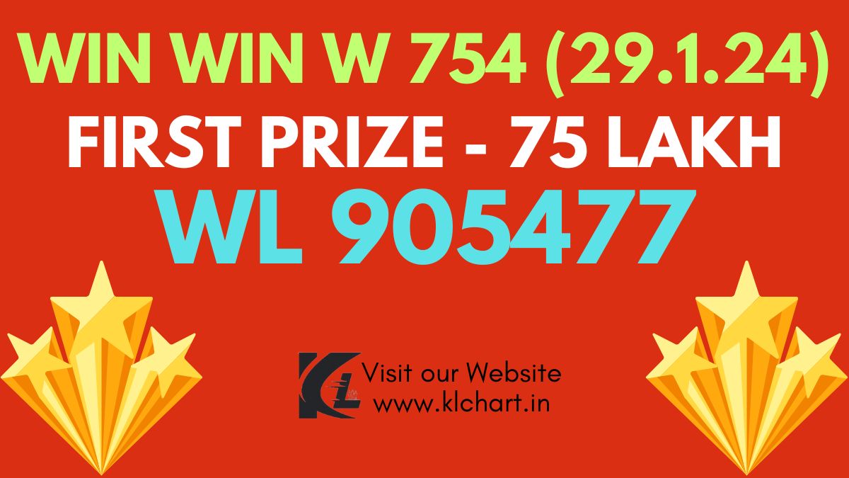Win Win W 754 Lottery Results Today 29 Jan 2024