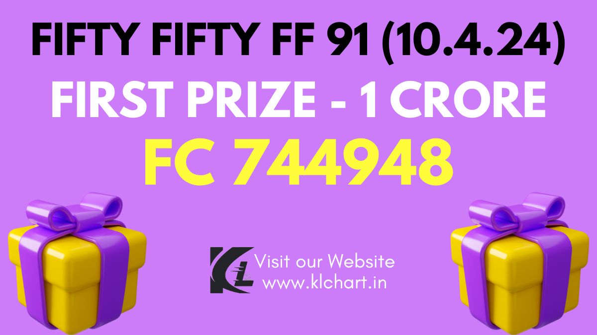 Fifty Fifty FF 91 Lottery Result 10/4/2024 Today - Check Winners List