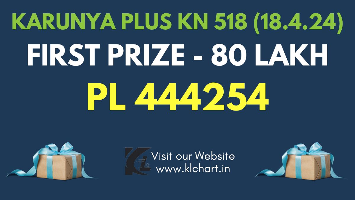 KR 518 Lottery Results 18/4/2024