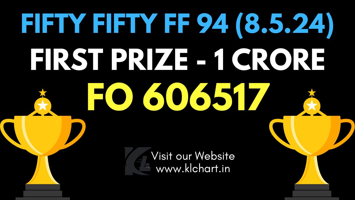 Fifty Fifty FF 94 Lottery Results Today 8 May 2024