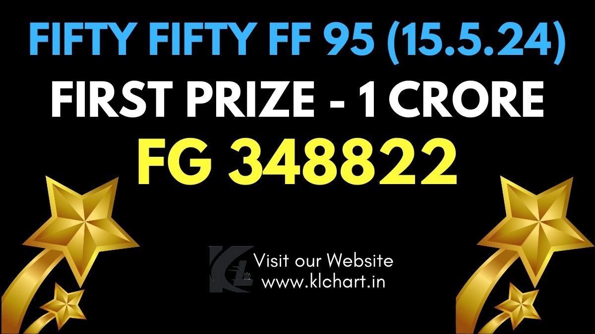 Fifty Fifty FF 95 Lottery Results Today 15 May 2024