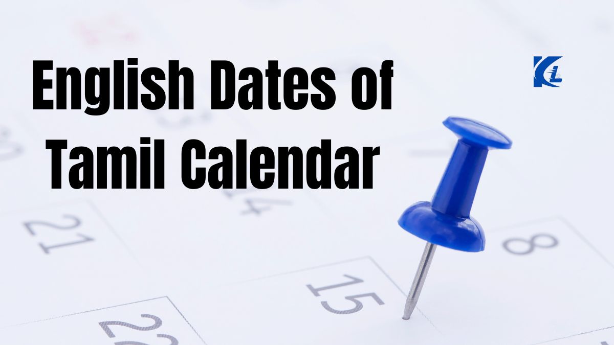 English Dates of Tamil Calendar