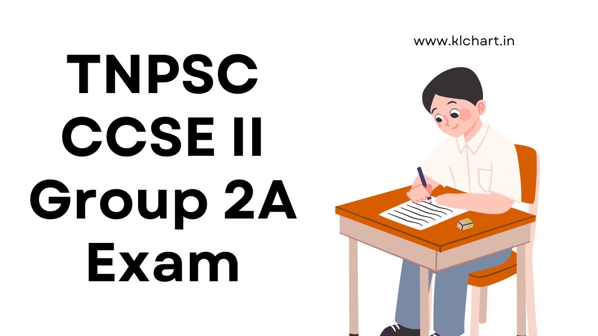 TNPSC CCSE II Group 2A Exam