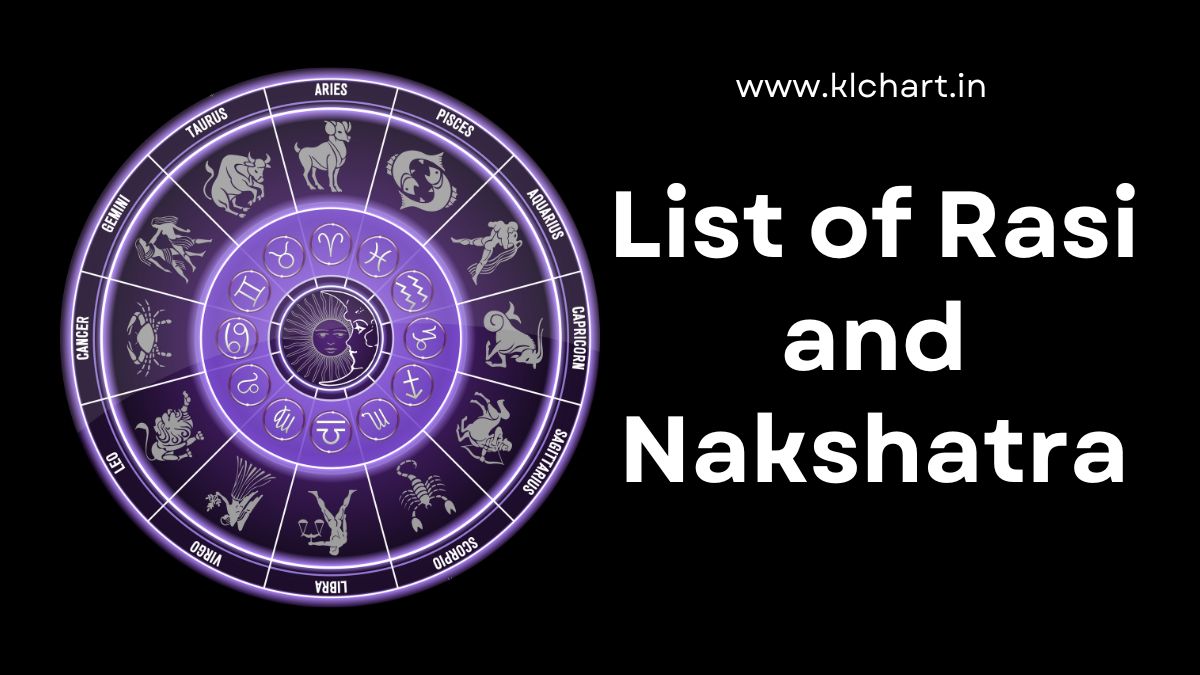 List of Rasi and Nakshatra