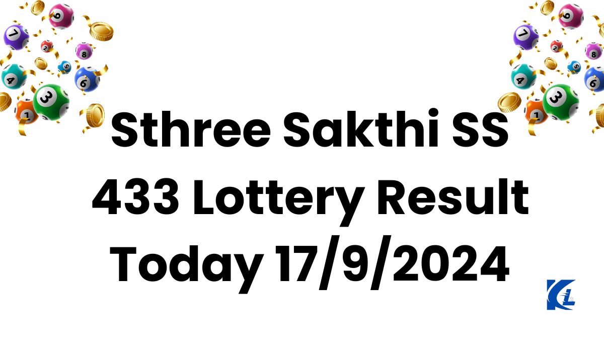 Sthree Sakthi SS 433 Lottery Result Today 17/9/2024